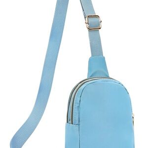 Elegant Light Blue Crossbody Bag